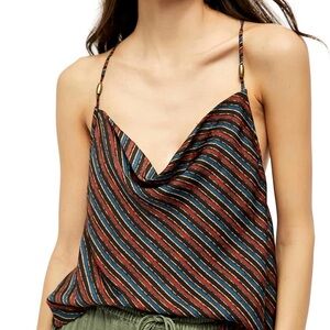 Free People Stevie Cowl Neck Top Large